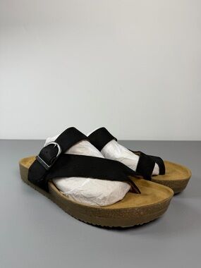 Eastland Shauna Black Nubuck Women's Sandal, SZ 10M EUC